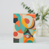 Midden-eeuwse moderne schilderkunst, diverse kleur briefkaart (Staand voorkant)