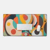 Midden-eeuwse moderne schilderkunst, diverse kleur bureaumat (Keyboard & Muis)