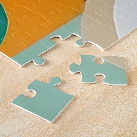 Midden-eeuwse moderne schilderkunst, diverse kleur legpuzzel (Zijkant)