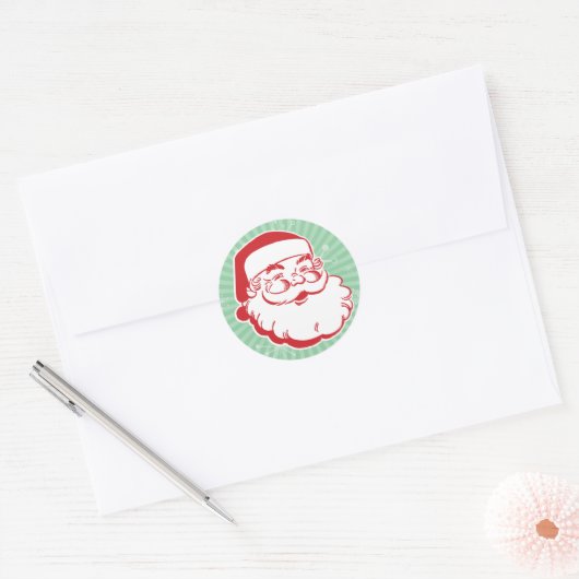 Midden-eeuwse moderne Sinterklaas Sticker (Envelop)