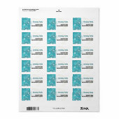 Midden-eeuwse moderne Sputnik-retouradreslabels Etiket (Full Sheet)