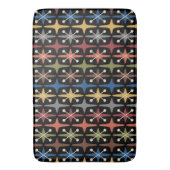 Midden-eeuwse moderne Starburst Patroon Badmat (Voorkant Verticaal)