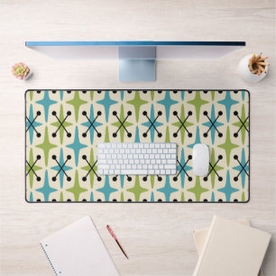 Midden-eeuwse moderne Starburst Patroon Bureaumat