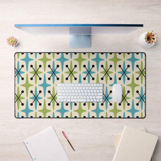 Midden-eeuwse moderne Starburst Patroon Bureaumat (Kantoor 1)