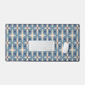 Midden-eeuwse moderne Starburst Patroon Bureaumat (Keyboard & Muis)