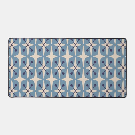 Midden-eeuwse moderne Starburst Patroon Bureaumat (Voorkant)