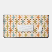 Midden-eeuwse moderne Starburst Patroon Bureaumat (Keyboard & Muis)