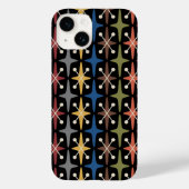 Midden-eeuwse moderne Starburst Patroon Case-Mate iPhone Case (Achterkant)