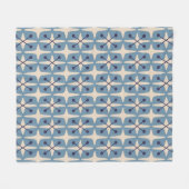Midden-eeuwse moderne Starburst Patroon Fleece Deken (Voorkant (Horizontaal))