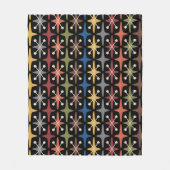 Midden-eeuwse moderne Starburst Patroon Fleece Deken (Voorkant)