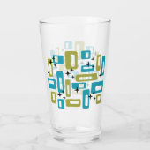 Midden-eeuwse moderne Starburst Patroon Glas (Achterkant)