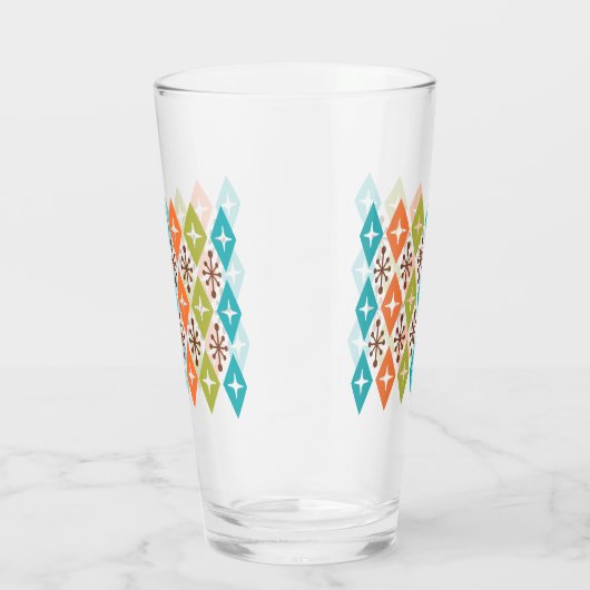 Midden-eeuwse moderne Starburst Patroon Glas (Rechts)