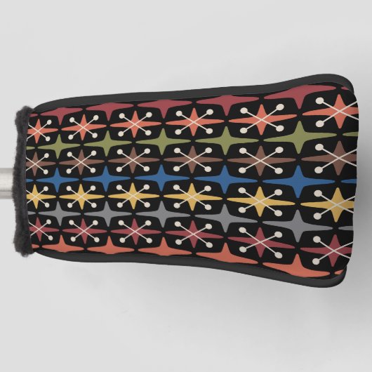 Midden-eeuwse moderne Starburst Patroon Golfheadcover (Voorkant)