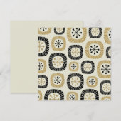 Midden-eeuwse moderne Starburst Patroon Kaart (Voorkant / Achterkant)