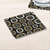 Midden-eeuwse moderne Starburst Patroon Kartonnen Onderzetters (Schuin)