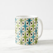 Midden-eeuwse moderne Starburst Patroon Koffiemok (Voorkant rechts)
