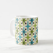Midden-eeuwse moderne Starburst Patroon Koffiemok (Voorkant links)