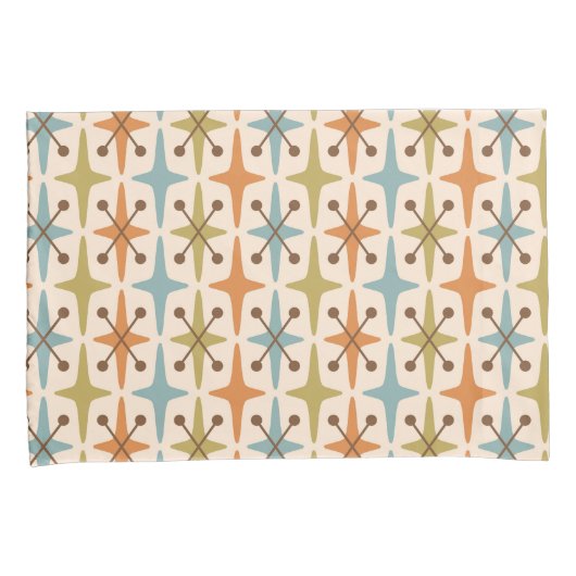 Midden-eeuwse moderne Starburst Patroon Kussensloop (Voorkant-Rechts)