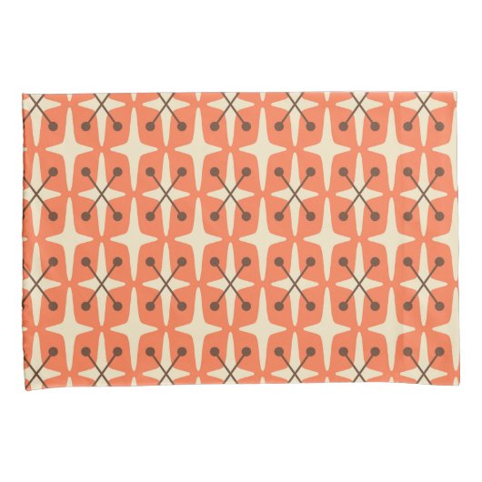 Midden-eeuwse moderne Starburst Patroon Kussensloop (Voorkant-Rechts)