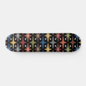 Midden-eeuwse moderne Starburst Patroon Persoonlijk Skateboard (Horizontaal)