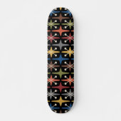 Midden-eeuwse moderne Starburst Patroon Persoonlijk Skateboard (Voorkant)