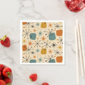 Midden-eeuwse moderne Starburst Patroon Servet (Insitu)