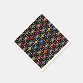 Midden-eeuwse moderne Starburst Patroon Servet (Hoek)