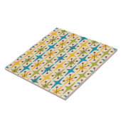 Midden-eeuwse moderne Starburst Patroon Tegeltje (Zijkant)
