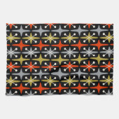 Midden-eeuwse moderne Starburst Patroon Theedoek (Horizontaal)
