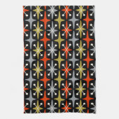 Midden-eeuwse moderne Starburst Patroon Theedoek (Verticaal)
