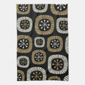 Midden-eeuwse moderne Starburst Patroon Theedoek (Verticaal)