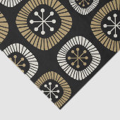 Midden-eeuwse moderne Starburst Patroon Tissuepapier (Detail)