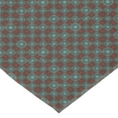 Midden-eeuwse moderne Starburst Turquoise Red Patt Tafelkleed (Gekanteld)