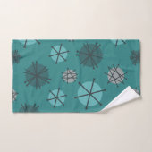 Midden-eeuwse moderne Starbursts Blauwgroen Bad Handdoek (Handdoek)