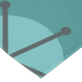 Midden-eeuwse moderne Starbursts Blauwgroen Tafelkleed (Gekanteld)