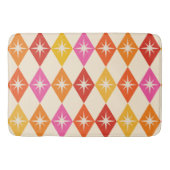 Midden-eeuwse moderne Starbursts op Retro Diamonds Badmat (Voorkant)