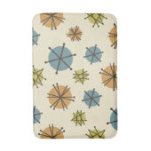 Midden-eeuwse moderne Starbursts veelkleurige Badmat (Voorkant Verticaal)