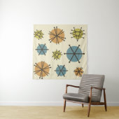 Midden-eeuwse moderne Starbursts veelkleurige Wandkleed (In Situ (horizontaal))