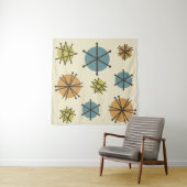 Midden-eeuwse moderne Starbursts veelkleurige Wandkleed (In situ)