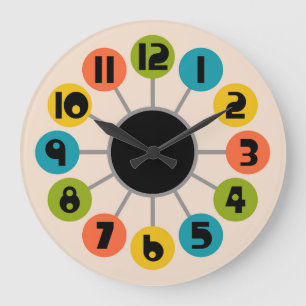 Midden-eeuwse moderne stijl grote klok