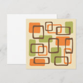 Midden-eeuwse moderne stijl kaart (Voorkant / Achterkant)