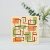 Midden-eeuwse moderne stijl kaart (Staand voorkant)