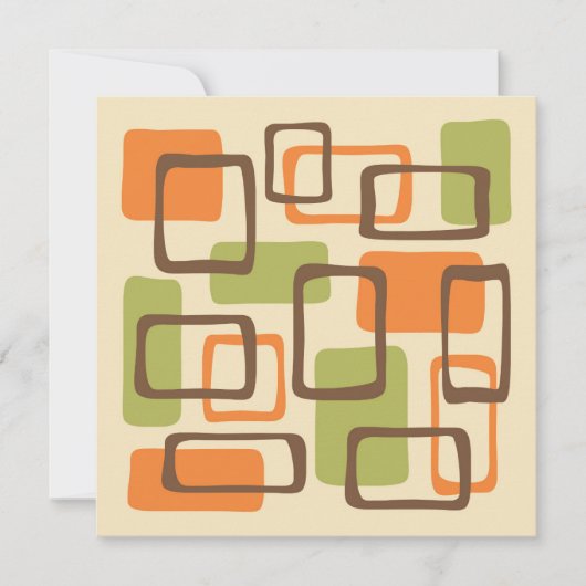 Midden-eeuwse moderne stijl kaart (Voorkant)