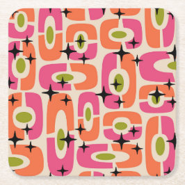 Midden-eeuwse moderne stijl kartonnen onderzetters