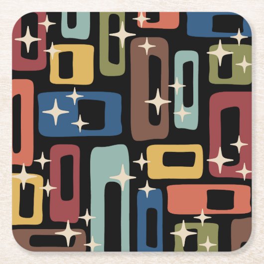 Midden-eeuwse moderne stijl kartonnen onderzetters (Voorkant)