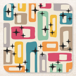 Midden-eeuwse moderne stijl kartonnen onderzetters