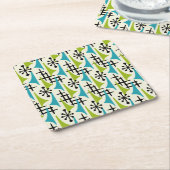 Midden-eeuwse moderne stijl kartonnen onderzetters (Schuin)