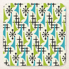 Midden-eeuwse moderne stijl kartonnen onderzetters