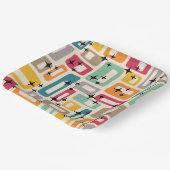 Midden-eeuwse moderne stijl papieren bordje (Gebogen)