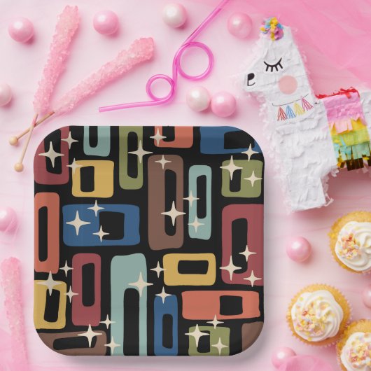 Midden-eeuwse moderne stijl papieren bordje (Feest)